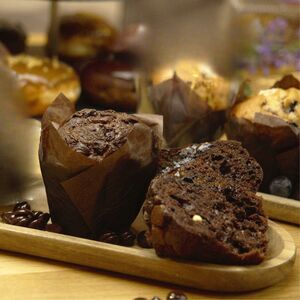 BELGIAN TRIPLE CHOCOLATE MUFFIN