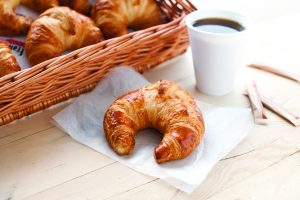 Croissant and coffee