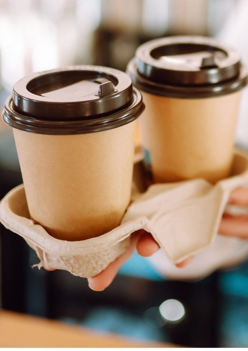 Takeaway coffee cups